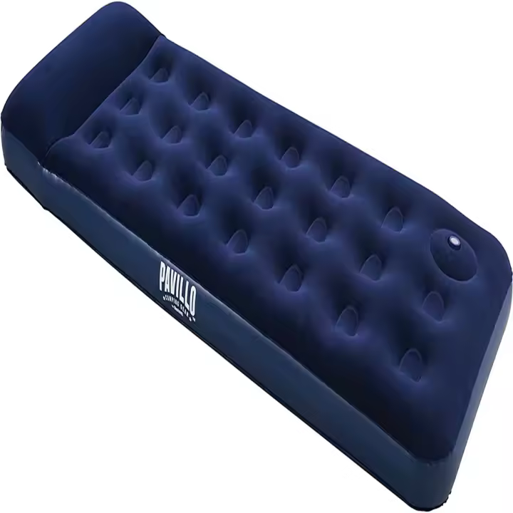 Colchón Bestway Flocado Hinchable 185x76x22 Cm con Bomba de Pie - 1