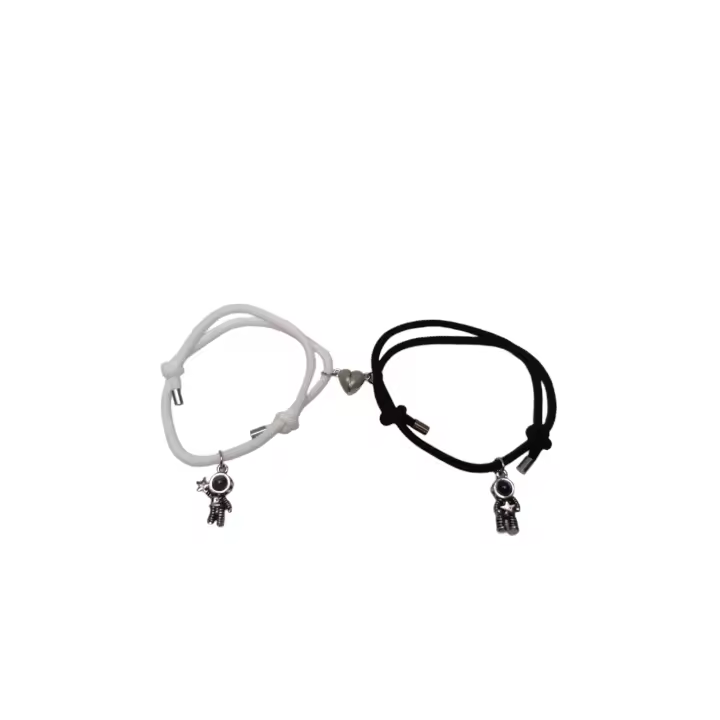 Pulseras para Pareja que Brilla en la Oscuridad - Regalo San Valentín - Corazón Magnético - Regalo Original - Amigos o Amigas - Regalo Especial - 1