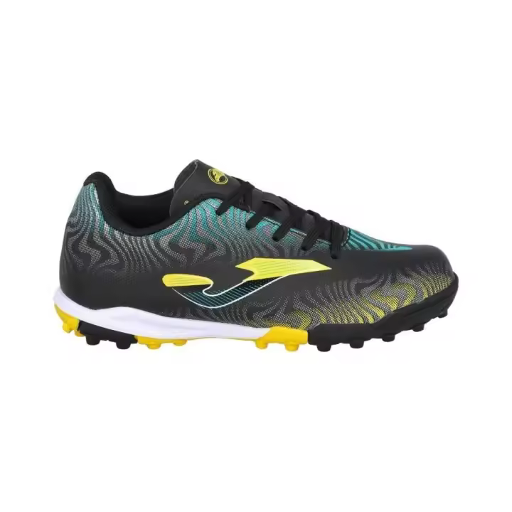 Joma EVJW2401TF Zapatilla fútbol sala EVOLUTION JR 2401 para niño en negro de piel vegana - 1