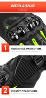 Guantes De Motocicleta Con Dedos Complejos Impermeables Y Antigolpes Para Conducción En Invierno Tacto De Pantalla Compatible Unisex - details 16
