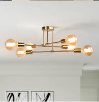 Lámpara De Techo Moderna LED En Negro/Oro Industrial Nordic Minimalista Para Decoración De Hogar Sala De Estar Comedor Instalación Sencilla Sin Dispositivo Inteligente - details 12
