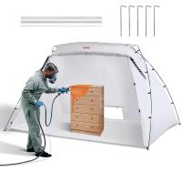 Cabina de Pintura portátil, tienda de Pintura en aerosol más grande con Piso incorporado y Pantalla de Malla, Estación de Tienda de Pintura para muebles, herramienta de baño, 10x7x6ft Spray Pa - details 4