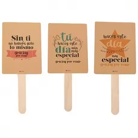 Lote 20 Pai Pai Kraft Gracias por Venir" - Pai pais baratos Bodas Papel Cartón - Detalles, recuerdos para Bodas - 1