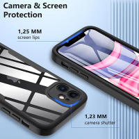Funda De 360 Grados Para iPhone 15 14 13 12 11 pro Max 14 plus XS MAX XR Transparente Cubierta Completa Rugged Con Protector De Pantalla Integrado - details 5