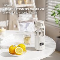 Calentador de leche de control de temperatura, taza de calefacción portátil con pantalla LCD 37 ° C - 55 ° C calentador de agua, para leche materna instantánea, leche de fórmula, 12 onzas de gran capacidad - details 5