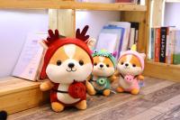 Muñeco De Peluche De 25cm Squirrel Shiba Inu Perro Corgi Cojín Suave Para Niños Regalo De Navidad Kawaii Valentin - details 5
