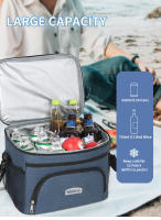 Nueva bolsa de picnic portátil para coche, bolsa de hielo fresco PEVA prensada en caliente, bolsa aislante de un solo hombro a prueba de fugas - details 4
