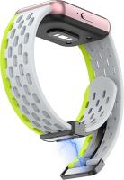 Correa De Silicona Magnética Transpirable Para Reemplazo De Pulsera Samsung Galaxy Fit 3 SM-R390 Compatible Con Marcas De Relojes Deportivos - details 4