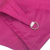 Vela de sombra triangular, toldo impermeable para sombra solar, protección UV, para jardín al aire libre, patio, con cuerda (4x4x4m, rojo rosa) - details 0