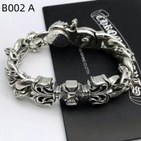 Pulsera de Cruz Gruesa para Hombres - Estilo Vintage y Rebelde，Talla 18cm/20cm/22cm - details 0