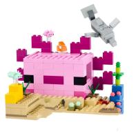 Bloques De Construcción MOC World Series American Axolotl House Modelo De Mundo Acuático Juguete Para Niños Regalo De Navidad - details 0