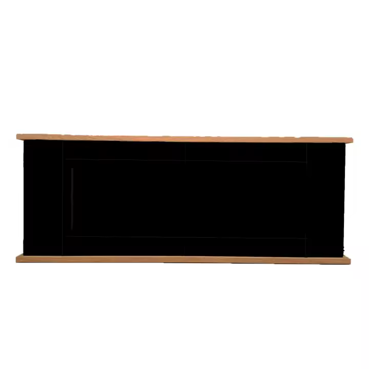 Sined Desio 180 Negro Comedor Mueble Chimenea Electrica Sined Amiata Mueble Refinado y Elegant Cuerpo y Puertas De Madera Negra Tapa y Base De Roble Recomendado - 1