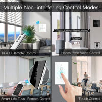 Interruptor Motorizado Para Cortinas Y Rollos De Blindaje WiFi RF433 Inteligente Con Control Remoto Tuya Smart Life App Compatible Con Alexa Y Google Home - details 3