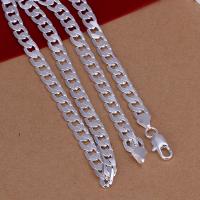 Collar De Plata Sólida 6MM Para Hombres Y Mujeres Exquisito Noble Lujo Encanto Moda Cadena De Boda Joyería Fina De Negocios - details 1