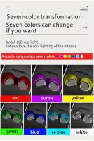 Nuevo Coaster Luminoso Para Coche Con Múltiples Colores De Luz Neón Resistente Al Agua Iluminación Ambiental Interior Piezas De Accesorios De Coche - details 2