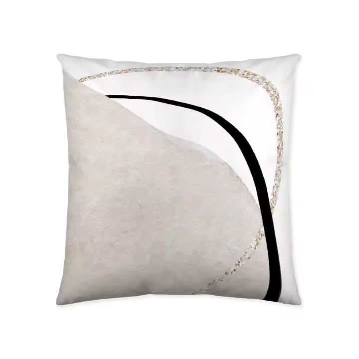FUNDA DE COJIN 100% ALGODÓN AMELIA NATURALS 50x50 CM FABRICADO EN ESPAÑA - 1