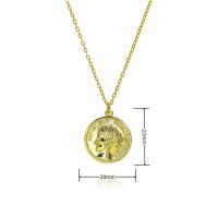 18K Chapado en Gold de Maple inoxidable Fund Sol Collar de joyas de regalo - details 8