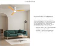 CREATE - Ventilador de techo 40W silencioso con luz LED, Ø132 cm o Ø152 cm - WIND MODERN - details 0