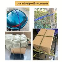 8Pcs Cordones Elásticos De Bungee De 60cm Para Camping Con Anillas Doble-J Cuerda Elástica De Latex Para Bicicleta Y Equipaje - details 3