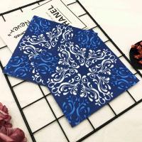 20pcs Colorful Printed Papel De Servilleta Cuadrada Azul Flor Creativa Tamaño 33x33cm Doble Capa Para Bodas Fiestas Restaurante - details 6