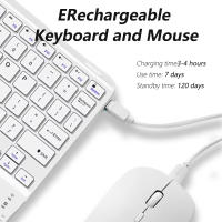 Teclado Bluetooth Sin Cable Con Touchpad Para iOS Android Windows Compatible Con iPad Samsung XIAOMI HUAWEI Tableta Teclado Inalámbrico Multifuncional - details 4