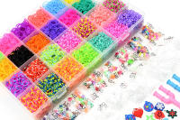 Juego De Hilo De Goma Para Tejer Pulseras DIY Manualidades Para Niñas Set De Loom De Silicona Regalo Creativo Para Niños Y Niñas - details 5