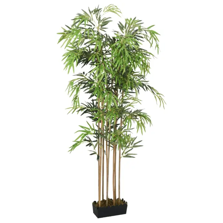 Árbol de Bambú artificial con 730 Hojas Verdes 120 cm - 1