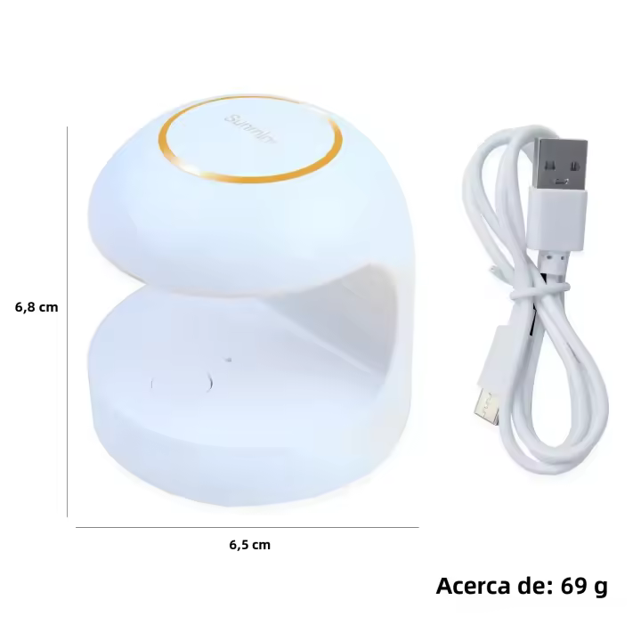 Secador De Uñas Mini USB 18W Lámpara UV LED Forma De Huevo Blanco Para Pintura De Uñas Secado Rápido En 120S Herramientas De Manicura - 1