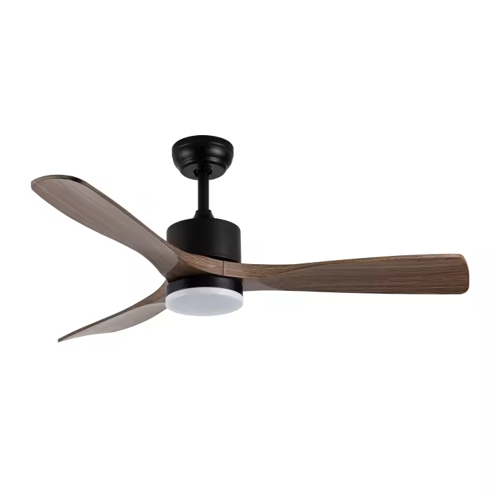 Fabrilamp Ventilador Dc Azabache 20w Negro 3asp.roble 6vel 3 Col 40/50x121d 2350lm Remoto - 1