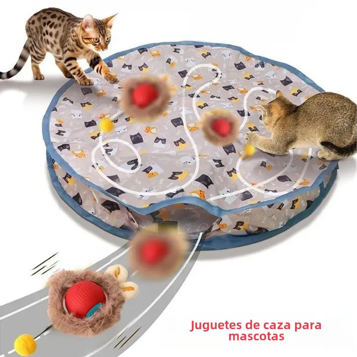Juguete Interactivo Para Gatos Bola Eléctrica De Peluche Iluminada Juguete Para Gatos Inteligente Que Rueda Y Daña Mecánismo De Juego Para Divertir a Los Gatos - 1