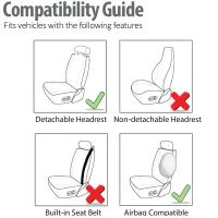 Funda De Asiento Universal Para Coche Poliéster Protección Para Asientos Delanteros Y Traseros Seguro Para Camión Van SUV Accesorio De Protección Para Asientos - details 6