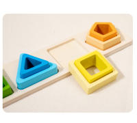 Juguetes De Madera Montessori Para Bebés Sorteo Y Pila De Formas Y Colores Juego De Enseñanza Temprana Para Niños De 1 a 6 Años - details 7