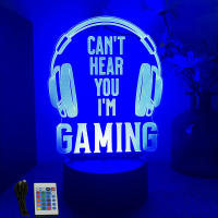 Lámpara De Noche LED NEON GAMER 3D Iluminación RGB Para Habitación De Juegos Decoración De Pared Luz De Mesa Personalizada Para Niños - details 31