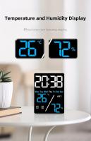 Reloj De Arte LED Pequeño 1PC Reloj De Alarma Electrónico Multifunción Con Mostrador De Temperatura Y Humedad Regalo Clásico Estilo Digital LED - details 5