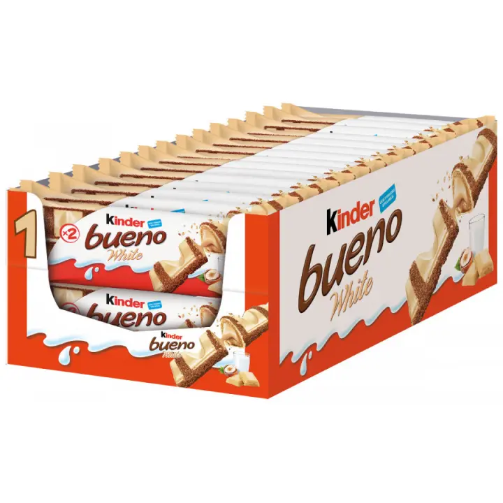 Kinder Bueno White Estuche de 30 unidades - 1