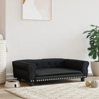 vidaXL Cama para perros de cuero sintético 95x55x30 cm Color Marrón,  Negro,  Capuchino y mas - details 4