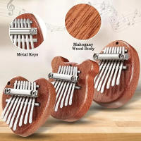 Mini Kalimba De Madera De 8 Teclas Calidad Superior Instrumento Musical Accesorio De Piano De Dedos Regalo Elegante - details 1