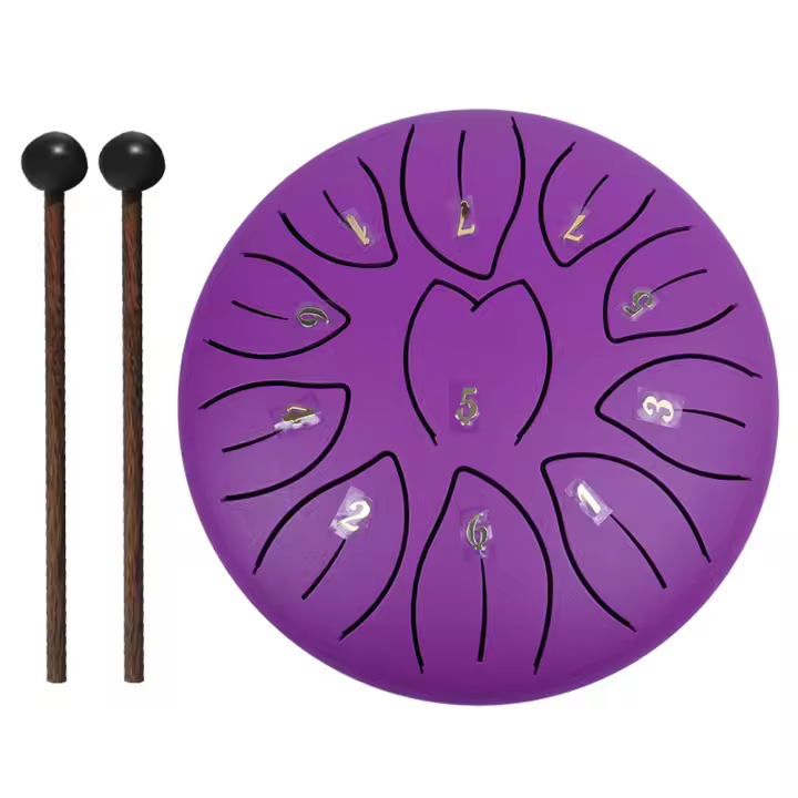 Bombo De Lengua De Acero De 6 Pulgadas Con Palos De Tambor Y Picks De Dedos Instrumento De Percusión Para Terapia De Sonido - 1