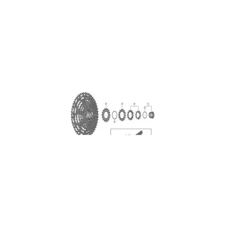Shimano Espaciador Cassette CS-M9100 - 1