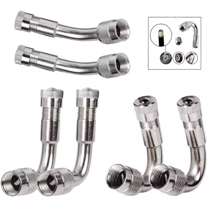 Adaptador de válvula de neumático de extensión de vástago de neumático de 6 piezas - 1