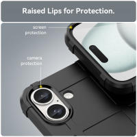 Funda protectora para iPhone 16 Pro Max, carcasa de Goma a prueba de golpes, trasera de teléfono part - details 4