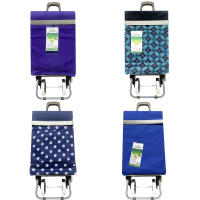 Mi Carros Carrito de Compra Plegable [Carro Carrito] , Resistente, Plegable, con 4 Ruedas Resistentes, para la Compra de Alimentos, Capacidad de Carga 30 Litros - details 0