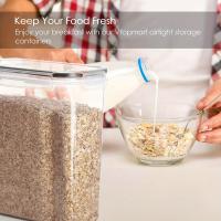 Juego De 3 Contenedores De Almacenamiento Para Cereales Airtight BPA Free Limpieza En Lavavajillas Con Bolígrafo Y Etiquetas Capacidad 2.5L/4L - details 7