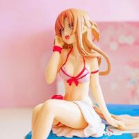 Figura De Colección Anime Sword Art Online AsunaYuuki Sentada Noodle Press Modelo PVC Regalo Juguetes Adornos Para Coche 12CM - details 1