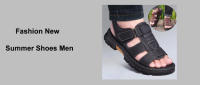 Sandalias Para Hombre Ajustables De Color Sólido Con Suela De Goma Duradera Y Comodidad Respirable PU Para Caminar Al Aire Libre - details 0