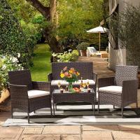 ALLINLIFE Conjunto muebles terraza sillones, sofá y mesa ratán,Muebles de patio con reposabrazos, resistente a la intemperie - details 10