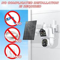 Cámara Solar inalámbrica de 4MP, lente Dual, WiFi, PTZ, cámara de videovigilancia para exteriores con batería integrada, tiempo de espera prolongado, iCsee,Cámara de videovigilancia de batería,Cámara - details 8