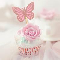 Topper De Pasteles De Mariposa Con Lentejuelas Para Cumpleaños De Princesa Decoración De Fiesta De Boda Para Niñas - details 20