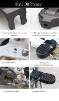 Pedal Trasero Para Bicicleta Eléctrica Plegable Universal Para Montañas Y Ciudades Material De Aluminio Ultraligero Adecuado Para Mountain Bike BMX Cruisers Y Bicis De Carretera - details 10
