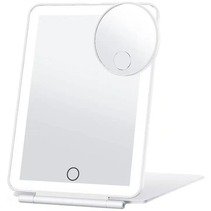 Espejo de aumento, LED, 3 modos de iluminación, aumento 10X, blanco - 1